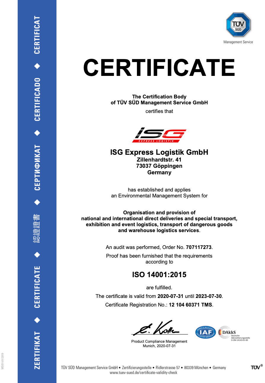 TÜV ISO 14001